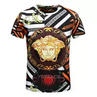 versace tee shirt cotton 1969 italia painted medusa color